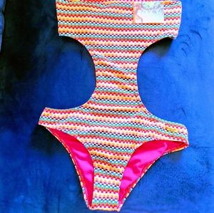 Roxy Bathing Suit Swimsuit Boho One Piece Monokini